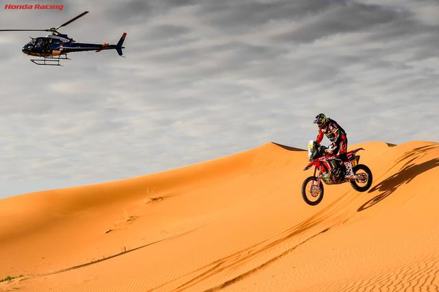 画像: ステージ6を2位でクリアし、総合5位をキープしたホンダのホアン・バレダ