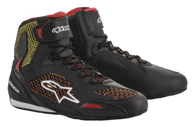 画像: Alpinestars/FASTER-3 RIDEKNIT SHOE 新色:ブラックイエローレッド