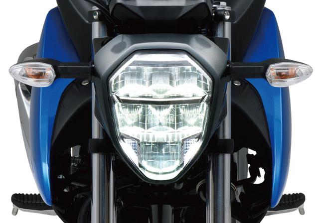 画像: 視認性に優れたLEDヘッドランプをを採用。スポーツバイクらしいスタイリッシュなデザインに
