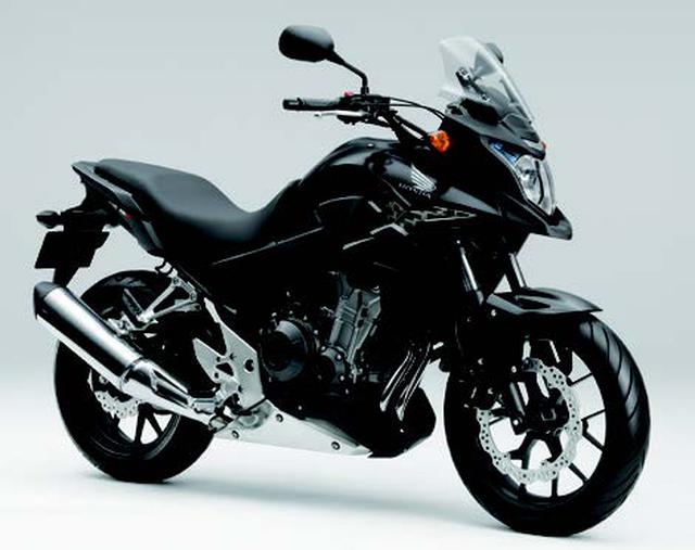 画像: ●水冷4ストDOHC4バルブ並列2気筒●399cc●46PS/9500rpm●3.8kg-m/7500rpm●192kg/194kg(ABS)●120/70ZR17・160/60ZR17●67万9350円/72万8700円(ABS)