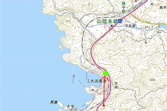 画像: 山陰本線(鎌手〜石見津田)