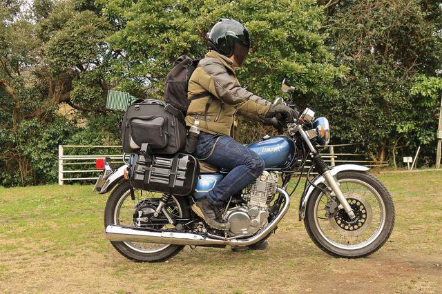 画像2: YAMAHA SR400 フルパッキング状態での走行性能