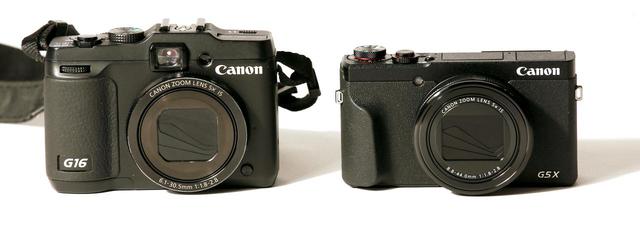 画像1: 左はG16。右はG5 X Mark II。