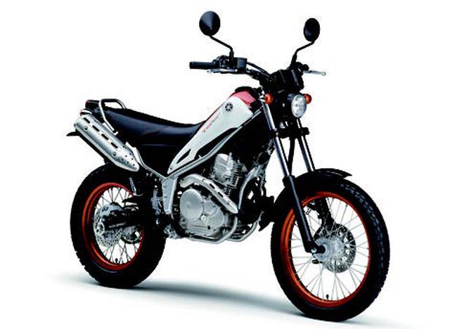 画像: ●空冷4ストOHC2バルブ単気筒 ●249cc ●20PS/7500rpm ●2.1kg-m/6000rpm ●127kg ●80/100-19・120/90-16 ●46万7640円