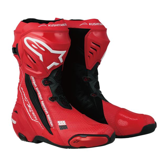 クシタニとアルパインスターズのコラボが熱い イイトコドリのレーシングブーツが誕生 スーパーテックr プロトコアレザーモデル Webオートバイ