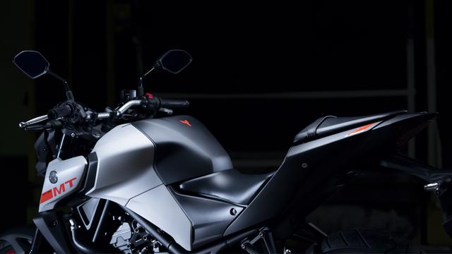 画像: 燃料タンクのカバーは左右幅を51mm拡大し、ビッグバイクのようなイメージに仕上がっている。
