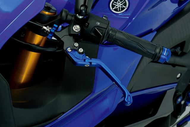 画像: 可倒式レバーの一例(BIKERS 可倒式アジャスタブルブレーキレバー/クラッチケーブルアジャスター タイプ1)