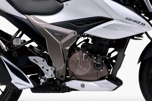 画像: ジクサーSF250・ジクサー250 共通の特徴 ①新開発の油冷エンジンを搭載