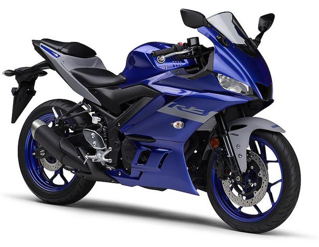 画像: YZF-R3(ディープパープリッシュブルーメタリックC)
