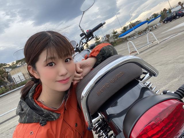 画像: 後ろからみるとMOTOGUZZIって書いてあるんですよ♪