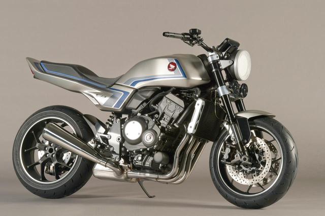 画像: Honda CB-F CONCEPT エンジン形式:水冷4ストDOHC4バルブ並列4気筒/総排気量:998cc