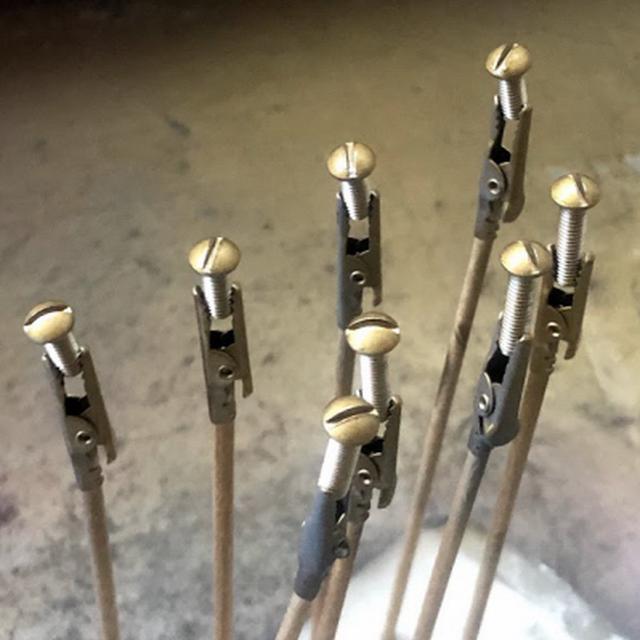 画像: タミヤカラーのゴールドを吹いてからつや消しクリアオレンジ。