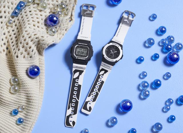 画像1: G-SHOCKとBABY-Gから人気の「イルクジ」最新モデルが登場! オルカをモチーフとした白×黒デザインがおしゃれなソーラー電波腕時計