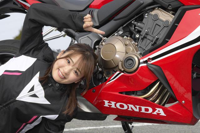 画像4: 平嶋夏海 × ホンダ「CBR650R」【オートバイ女子部のフォトアルバム】