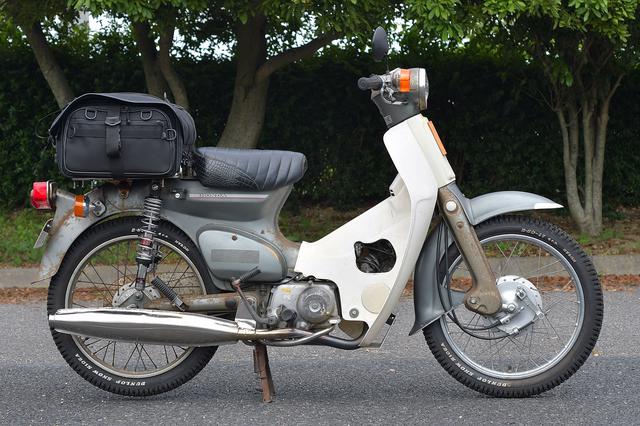 画像: SUPER CUB90+IGAYAロングツーリングシートバッグ(42L)