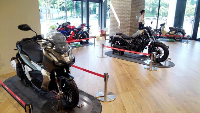 画像: ハンターカブ以外にはADV150やレブル500、CBR1000RR-Rなどいずれも注目の新型車が並んでいます。