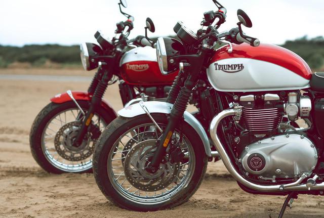 画像: 手前が「T120 BUD EKINS SPECIAL EDITION」/奥が「T100 BUD EKINS SPECIAL EDITION」