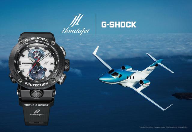 画像1: 各部に「HondaJet」の要素を盛り込んだアナログタイプのG-SHOCK