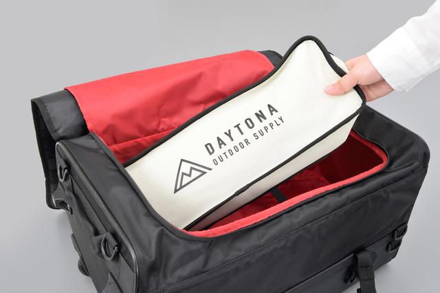 画像2: バイクに積めるコロコロバッグをデイトナが開発! 重たい荷物の移動もこれなら安心!