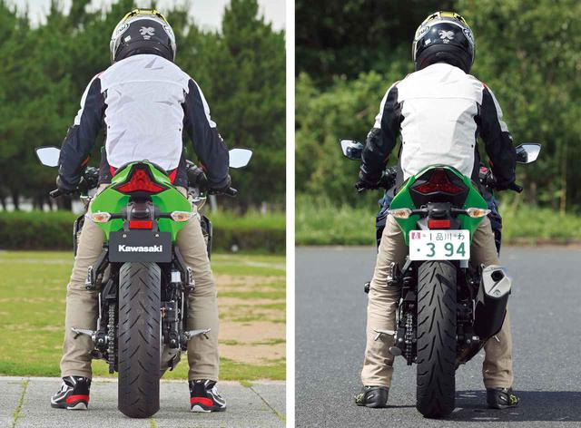 画像: (左)Ninja ZX-25R|(右)Ninja 250
