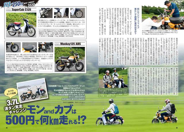 画像: 500円で何キロ走れるのか? モンキーとスーパーカブC125 燃費対決!