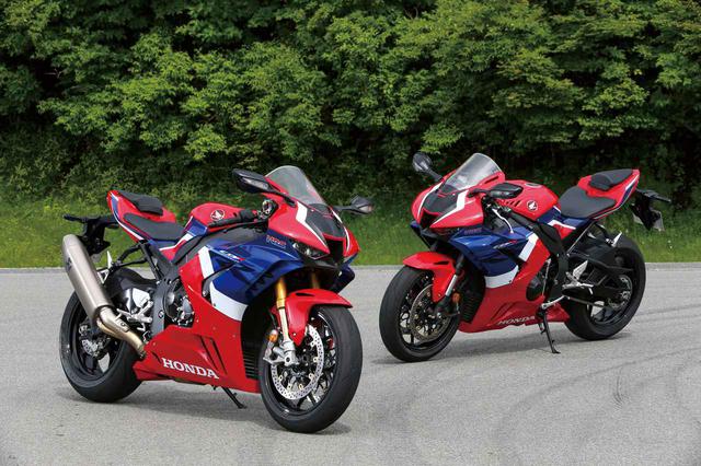 画像: (左) CBR1000RR-R FIREBLADE SP 税込価格:278万3000円 (右) CBR1000RR-R FIREBLADE 税込価格:242万円