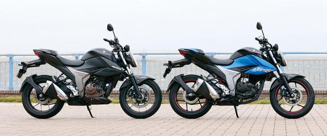 画像: (左) SUZUKI ジクサー250 総排気量:249cc エンジン形式:油冷4ストSOHC4バルブ単気筒 発売日:2020年6月17日 メーカー希望小売価格:税込44万8800円 (右) SUZUKI ジクサー150 総排気量:154cc エンジン形式:空冷4ストSOHC2バルブ単気筒 発売日:2020年3月4日 メーカー希望小売価格:税込35万2000円