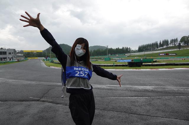 画像: 西コースでパシャリ。