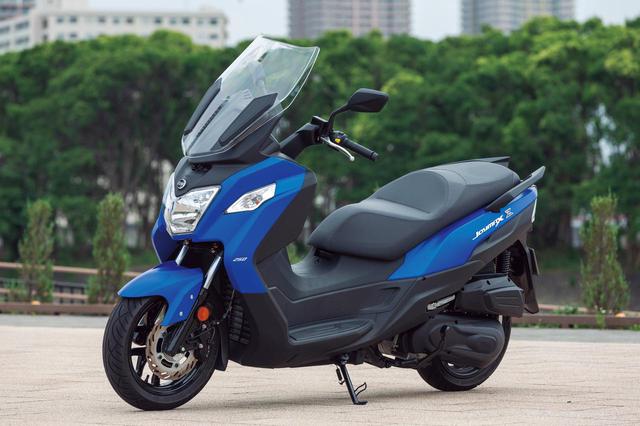 画像: SYM JOYMAX Z250 総排気量:249.4cc エンジン形式:水冷4ストSOHC2バルブ単気筒 メーカー希望小売価格:税込49万5000円