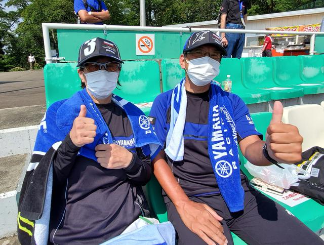 画像: 「ヤマハ内で争って、中須賀選手はV10を、野左根選手はNewチャンピオンを期待しています!がんばれYAMAHA!」