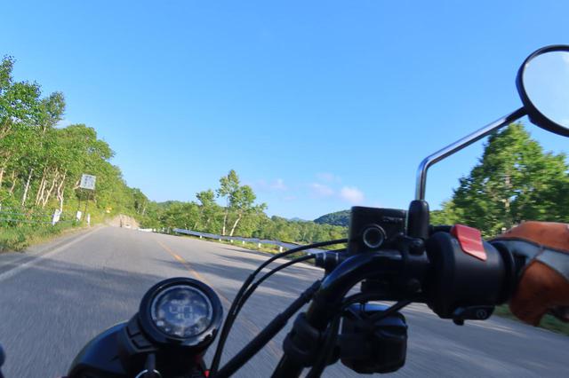 画像: 長野県側は晴れている。