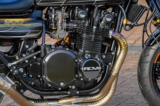 画像: エンジンはピスタル製φ76mmピストン(ストロークはノーマル66mm)で1197仕様に。クランクはフルリビルド後にバフ仕上げ、コンロッドは重量合わせ+WPC加工。シリンダーはESTライナーにしてボーリング&ホーニングと上面最小面研。クランクケースにもポンピングロス加工が行われる。ヘッドまわりもツインプラグ化してカムはWEB ST-1、バルブガイドを入れ替えた後にシートカット加工、PAMS HFバルブを組むなど、ライフを考慮しつつ元気な仕様としての最新パッケージで組まれる。