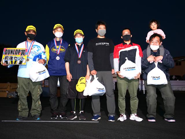 画像: 左から1位・辻家治彦選手(A級)、2位・菊谷宏威選手(A級)、3位・井川洋一選手(C1級)、4位・大瀧豊明選手(A級)、5位・関吉美智選手(A級)、6位・朝野功治選手(A級)