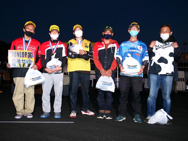 画像: 左から1位・関根 健選手、2位・片山雄介選手、3位・江間 聡選手、4位・井伊利光選手、5位・池浦彰寿選手、6位・中川克己選手