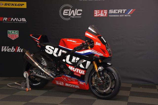 画像: これがヨシムラSERT MOTULのマシンカラーリング 「基本的にはMFJグランプリを走ったヨシムラスズキGSX-R1000Rを世界耐久仕様として持っていくってことです」(加藤監督)