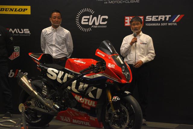 画像: ヨシムラのTOP2 左が加藤陽平監督(は日本での呼び名です)、右はヨシムラジャパン代表の吉村不二雄さん