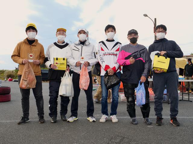 画像: NO級入賞者 左から1位・滑雄之介選手、2位・加藤克博選手、3位・岡田 憲選手、4位・芦田幸之輔選手、5位・斉藤 淳選手、6位・赤瀬祐介選手