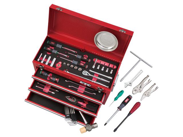 画像: 二輪向けセール製品の一例　自宅で本格整備をしたい方におすすめ！ 【2021SKセール限定品】9.5sq.工具セット　二輪整備向け（チェストタイプ）[56点]【SK35621XMC~XBKMC】 ▶▶▶写真をクリックすると製品ページへ移ります。 ktc.jp