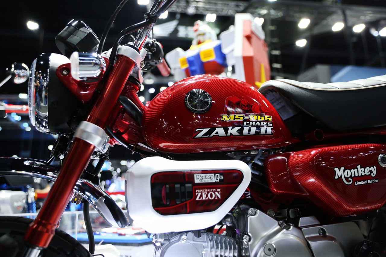 5番目の画像 写真8枚 モンキー Rx 78 2ガンダムバージョン モンキー Ms 06sザクiiシャア専用バージョン Webオートバイ