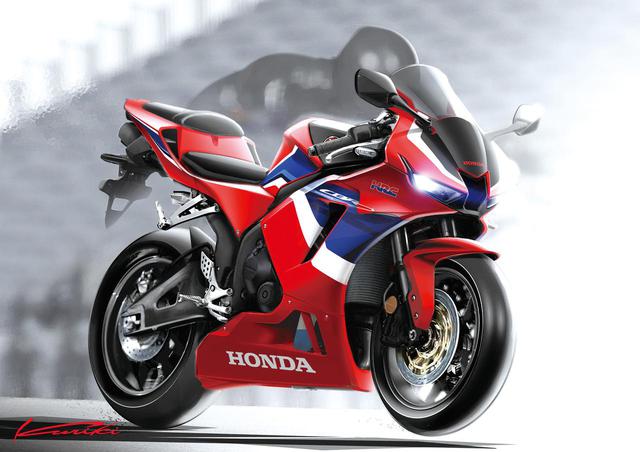 画像: 新型CBR600RRのイメージグラフィック。