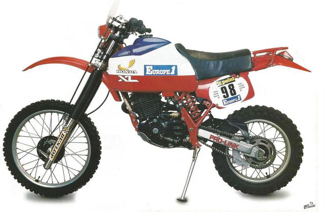 画像: XR500(1982) www.parisdakar.it