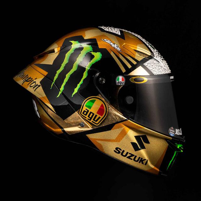 画像: AGV PISTA GP RR 012-MIR WORLD CHAMPION 2020 ※販売される製品には、モンスターや他のスポンサーロゴ、シールドのパーツ等は付属しません。