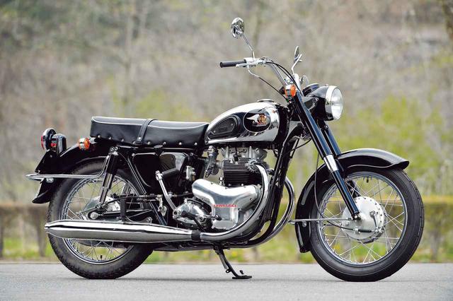 画像: Kawasaki 500 MEGURO K2 (1964) 目黒製作所最後のモデル。496㏄・36PSのOHVバーチカルツインを搭載、現在のWシリーズの源流となったモデル。