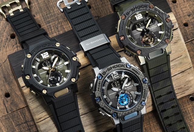画像4: カーボンベゼルが備わったよりアウトドア志向なG-SHOCK!「G-STEEL GST-B300」のニューモデルが3機種登場