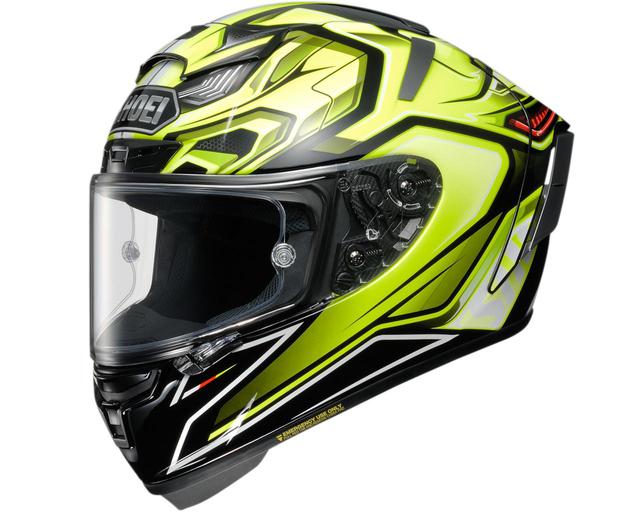 画像1: 【受注限定販売モデル】SHOEIがフルフェイスヘルメット「X-Fourteen AERODYNE」のイエロー/ブラックを発表!