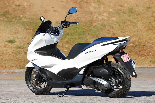 画像: 灯火器類はレンズ内をブルーとし、シートにもブラックとブルーの2トーン表皮を採用、個性を際立たせている。カラーは、この「パールジャスミンホワイト」1色の設定。