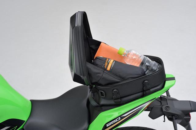 画像6: フルカウルスポーツバイクに似合うシートバッグ! 日帰りツーリングに役立つヘンリービギンズの新型「シェルシートバッグ」