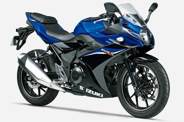 画像: SUZUKI GSX250R 総排気量:248cc エンジン形式:水冷4ストSOHC2バルブ並列2気筒 最高出力:24PS/8000rpm 最大トルク:2.2㎏-m/6500rpm シート高:790mm 車両重量:178kg(ABS仕様車は181kg) メーカー希望小売価格:税込53万6800円(ABS仕様車は56万9800円)