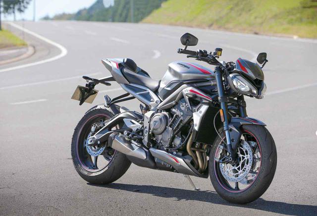 画像: 総排気量:765cc エンジン形式:水冷4ストDOHC4バルブ並列3気筒 シート高:825mm 車両重量:188kg メーカー希望小売価格:税込146万5000円