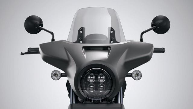 画像: スクリーンカウル 税込24200円 通称「ヤッコカウル」をオプション設定。スポーティなレブルが快適ツアラーに変身。